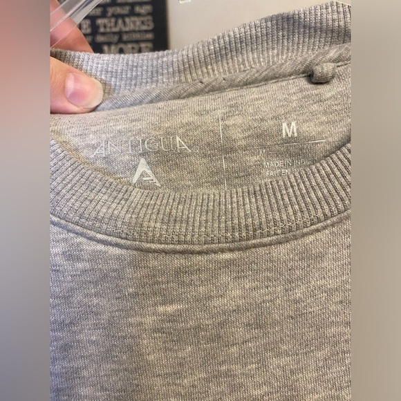 Antigua heather gray Indianapolis Colts crewneck sweatshirt - Picture 3 of 10